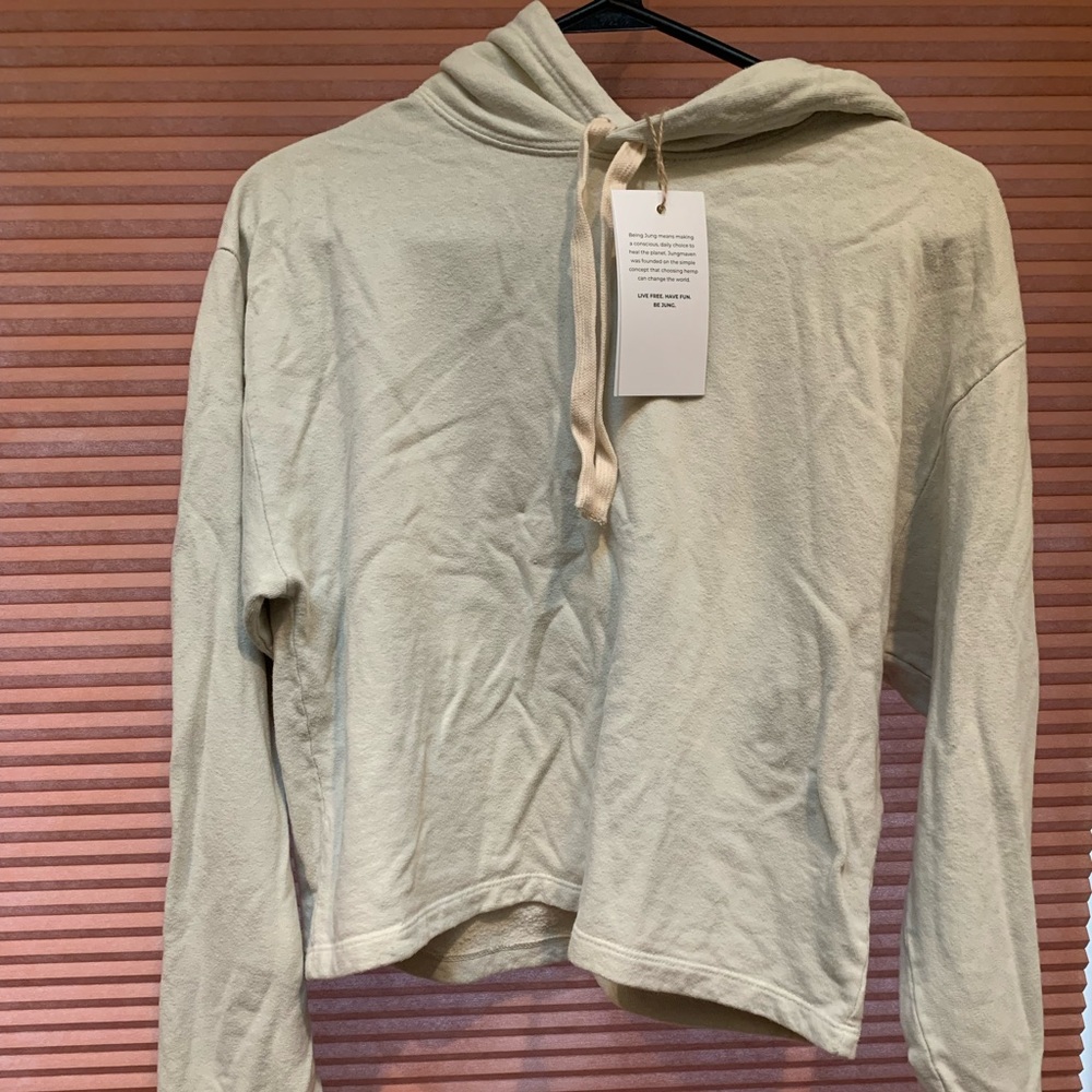 Jungmaven Sunkiss Cropped Hooded Sweatshirt NWT